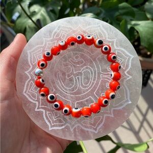 Orange Evil Eye Bracelet